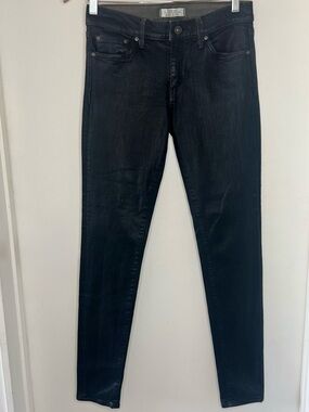 PRINCIPLE Denim Innovators Black Coated Denim Skinny Jeans Women’s 27 Nordstrom